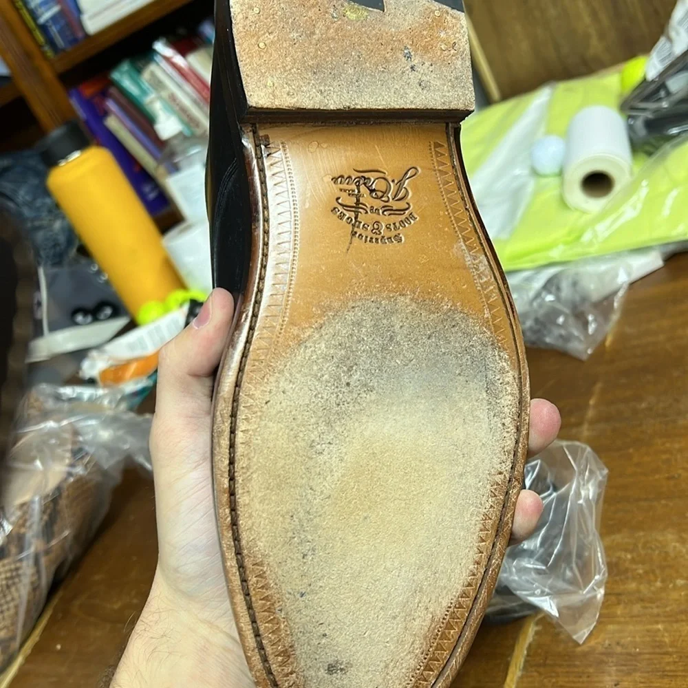 Used J. Crew Ludlow derbys